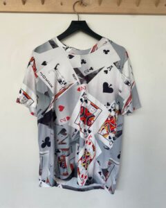 [ÖVER-15] Oversized Kortspels tshirt kort Antal: 10 st | Storlek: S 9 st M 1 st