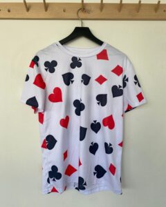 [ÖVER-15] Oversized kortspels tshirt ikoner Antal: 11 st | Storlek: S 11 st