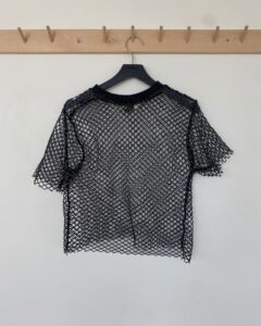 [ÖVER-04] Glitter Nät T-shirt Antal: 18 st | Storlek: XS 3 st S 5 st M 10 st